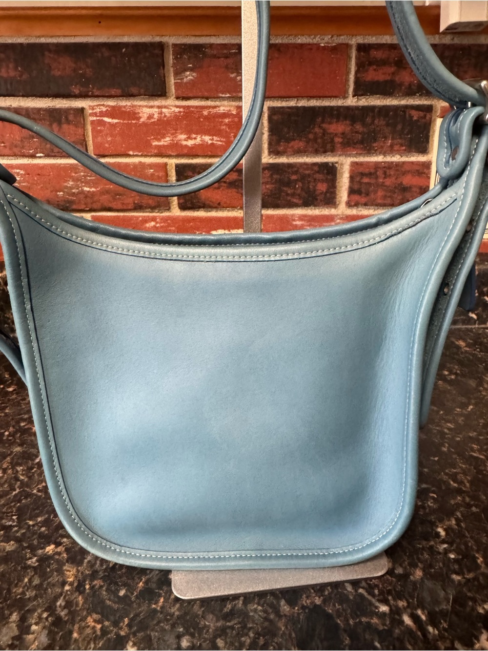 Vintage Coach Janice Legacy Crossbody Bag 9950 – Rare Pool Blue - Picture 3 of 16